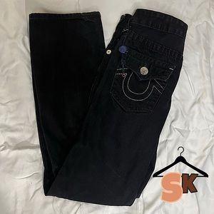 Girl Black True Religion Jeans